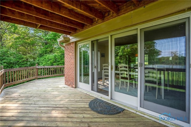 16890 W River Rd, Bowling Green, OH 43402 - view of wooden terrace