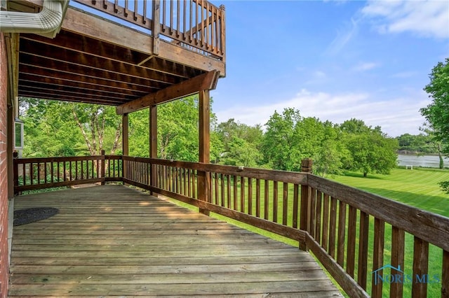 16890 W River Rd, Bowling Green, OH 43402 - view of wooden terrace