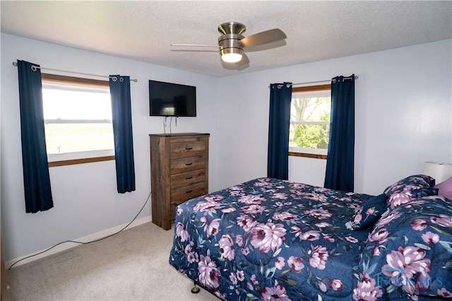 15480 State Route 18, Holgate, OH 43527 - carpeted bedroom with a ceiling fan and a textured ceiling