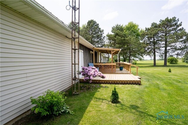 15480 State Route 18, Holgate, OH 43527 - view of green lawn featuring a deck