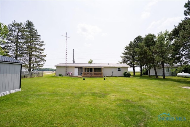 15480 State Route 18, Holgate, OH 43527 - view of yard with a wooden deck