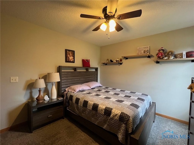 606 Polaris Dr, Upper Sandusky, OH 43351 - carpeted bedroom featuring baseboards and a ceiling fan