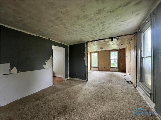 678 Lorain St, Toledo, OH 43609 - carpeted spare room featuring a textured ceiling