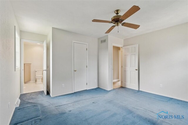 431 Hertford Ct, Maumee, OH 43537 - unfurnished bedroom with carpet flooring, ensuite bathroom, and a ceiling fan