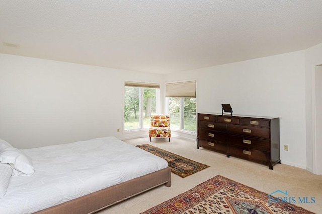 7559 Peachtree Ln, Sylvania, OH 43560 - bedroom featuring light colored carpet, baseboards, and a textured ceiling