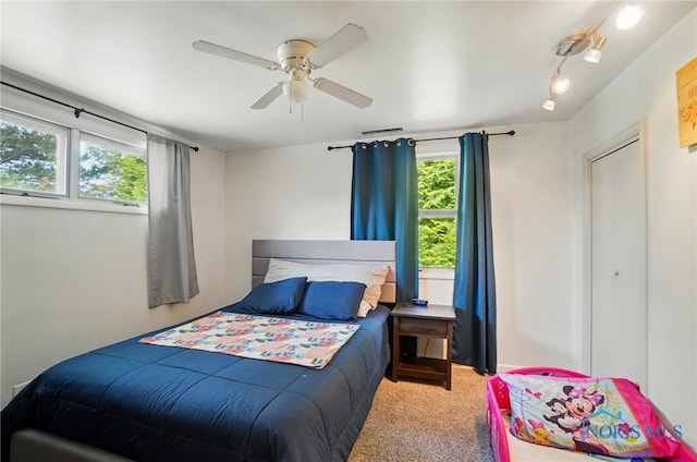 18827 State Route 2, Wauseon, OH 43567 - bedroom featuring carpet and ceiling fan