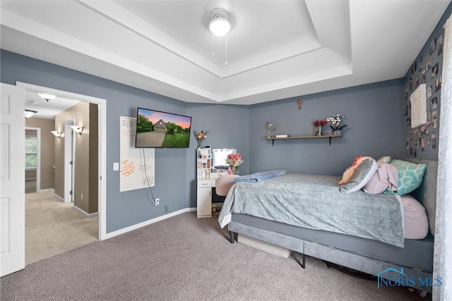 12158 Jefferson St, Perrysburg, OH 43551 - carpeted bedroom with a raised ceiling and baseboards