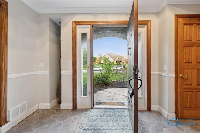 25581 Normandy Rd, Perrysburg, OH 43551 - entryway with crown molding and baseboards