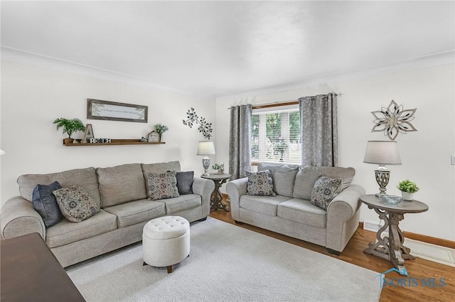 1796 Bucklew Dr, Toledo, OH 43613 - living room with wood finished floors and baseboards