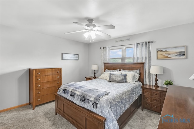 1796 Bucklew Dr, Toledo, OH 43613 - bedroom with light carpet and a ceiling fan