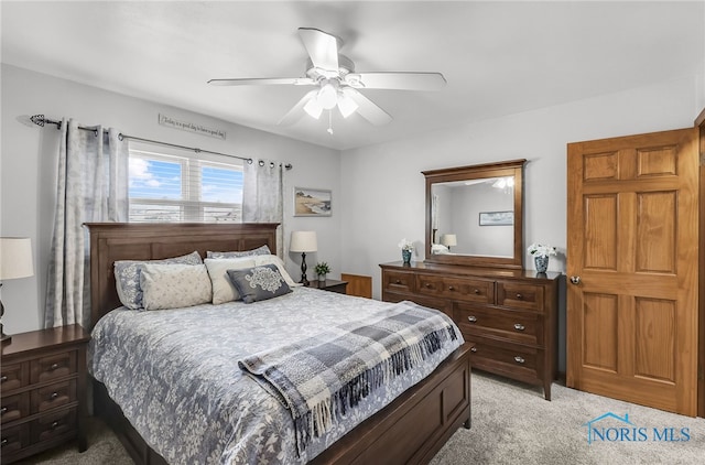 1796 Bucklew Dr, Toledo, OH 43613 - bedroom with light colored carpet and ceiling fan