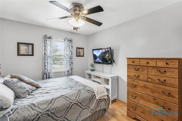 1796 Bucklew Dr, Toledo, OH 43613 - bedroom with light wood finished floors and a ceiling fan