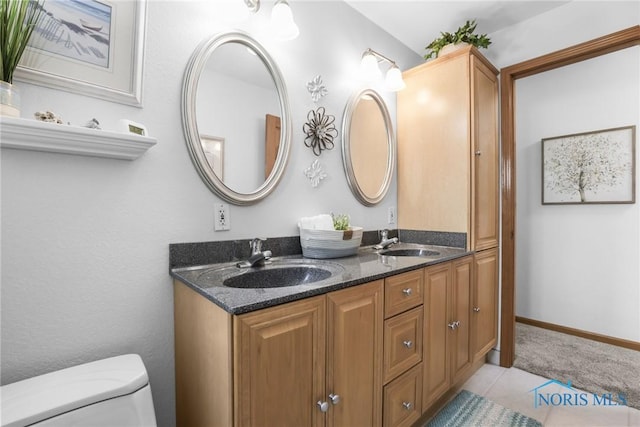 1796 Bucklew Dr, Toledo, OH 43613 - bathroom featuring double vanity and tile patterned floors