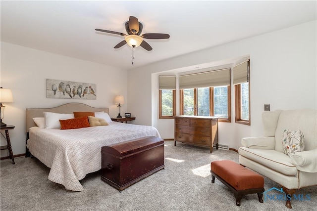 2439 Notting Hill Rd, Toledo, OH 43617 - carpeted bedroom featuring baseboards and a ceiling fan