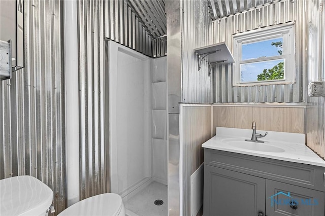 254 N Worthy St, Marblehead, OH 43440 - full bathroom featuring a stall shower and vanity