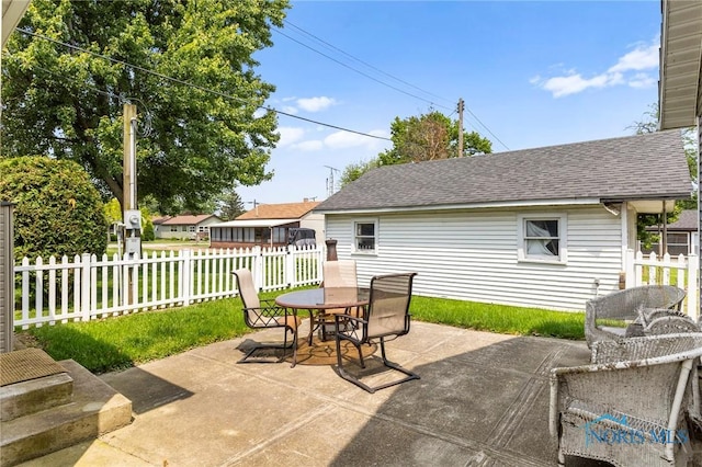 254 N Worthy St, Marblehead, OH 43440 - view of patio / terrace with outdoor dining area