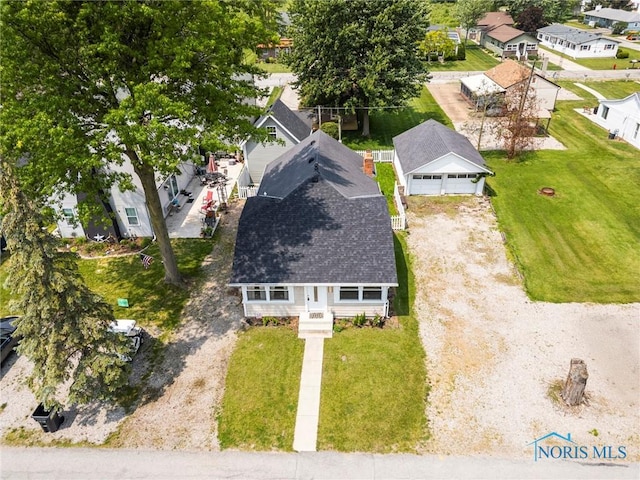 254 N Worthy St, Marblehead, OH 43440 - aerial perspective of suburban area