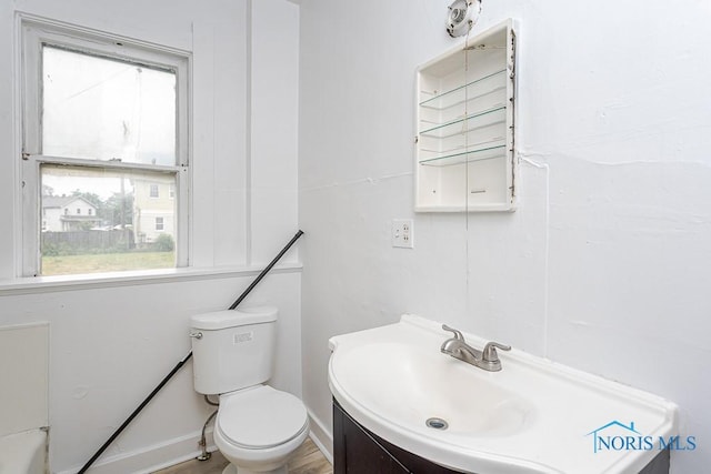 426 Arden Pl, Toledo, OH 43605 - bathroom with healthy amount of natural light, vanity, and toilet