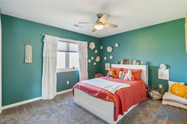 1209 Apache Dr, Wauseon, OH 43567 - carpeted bedroom with a ceiling fan and baseboards