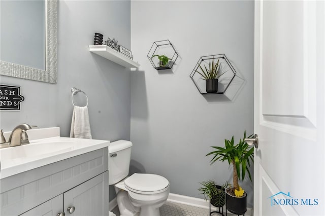 1209 Apache Dr, Wauseon, OH 43567 - bathroom with vanity and tile patterned floors