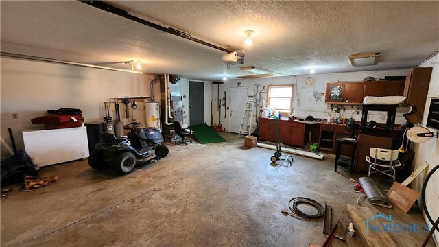 2384 State Route 109, Delta, OH 43515 - garage with a garage door opener and gas water heater