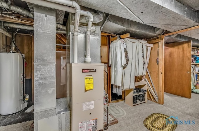19016 W Orchard Dr, Elmore, OH 43416 - utility room featuring water heater