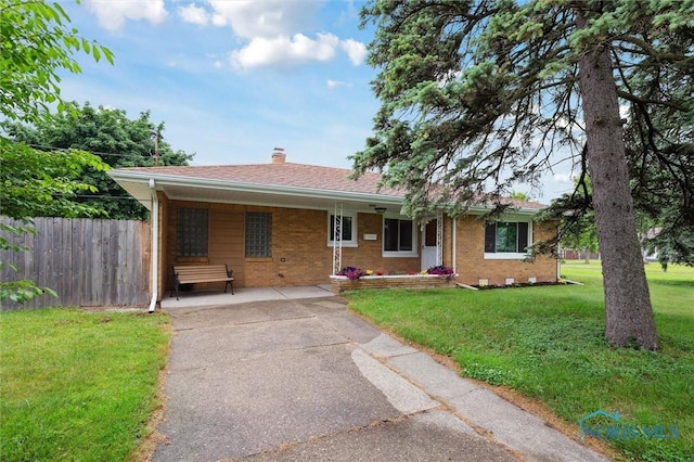 1240 Westgate Rd, Toledo, OH 43615 - single story home with a chimney and brick siding