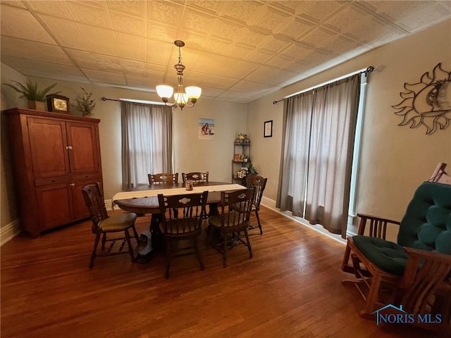 430 W Johnson St, Upper Sandusky, OH 43351 - dining area with a chandelier and wood finished floors