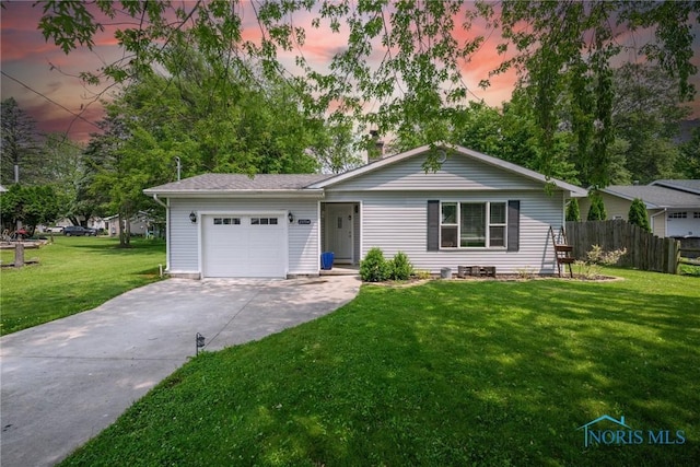 23704 E Second St, Grand Rapids, OH 43522 - ranch-style house with an attached garage and concrete driveway