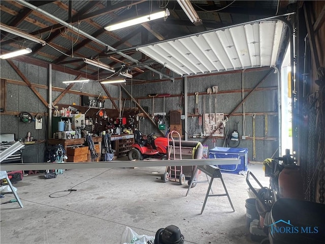 2546 State Route 66, Cloverdale, OH 45827 - garage featuring a workshop area