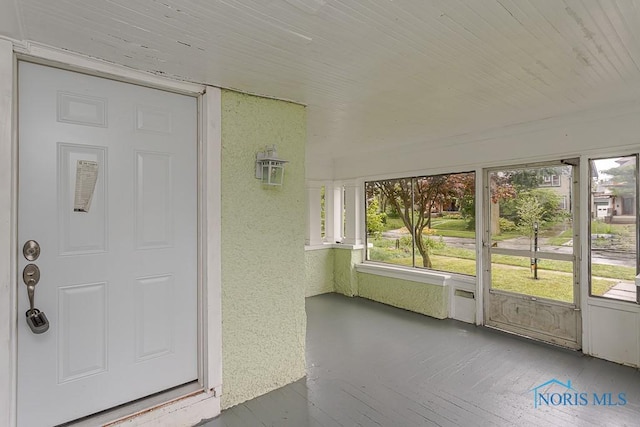 2740 Robinwood Ave, Toledo, OH 43610 - unfurnished sunroom featuring healthy amount of natural light