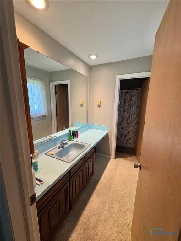 534 S Butternut St, Deshler, OH 43516 - full bathroom featuring vanity and recessed lighting