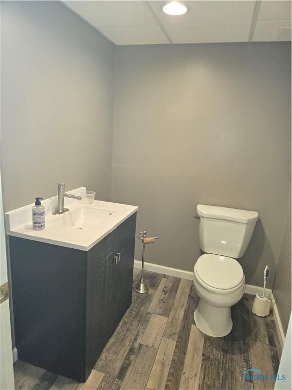 4811 Cabriolet Ln, Maumee, OH 43537 - half bath featuring vanity and wood finished floors