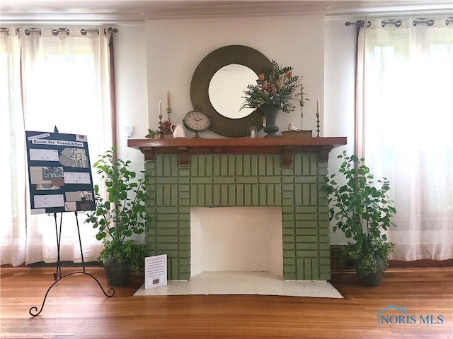 117 3rd St, Findlay, OH 45840 - detailed view of ornamental molding and wood finished floors