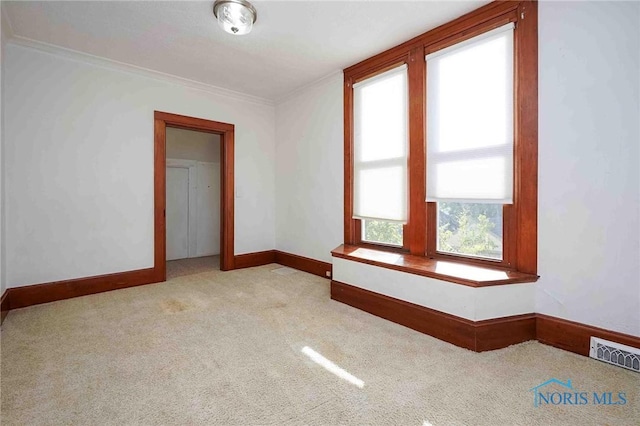 117 3rd St, Findlay, OH 45840 - unfurnished room featuring carpet, ornamental molding, and baseboards