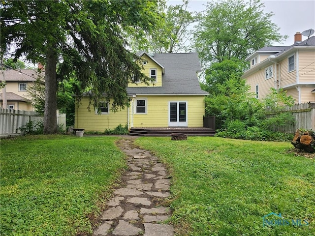 117 3rd St, Findlay, OH 45840 - back of house featuring a deck