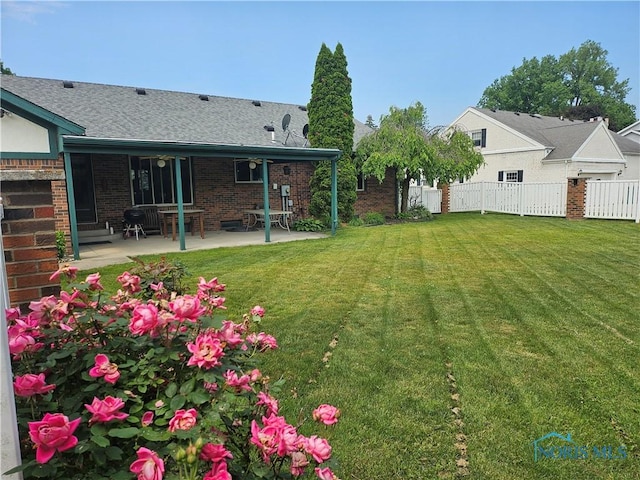 110 Harbor Point Rd, Rossford, OH 43460 - view of yard with a patio area