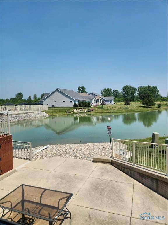 8971 N Park Lake Cir, Sylvania, OH 43560 - view of patio / terrace featuring a water view