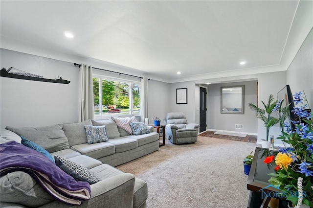 3118 Keemont Dr, Toledo, OH 43613 - living area with recessed lighting and wood finished floors