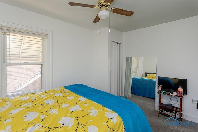 4405 Vermaas Ave, Toledo, OH 43612 - bedroom featuring carpet floors and a ceiling fan