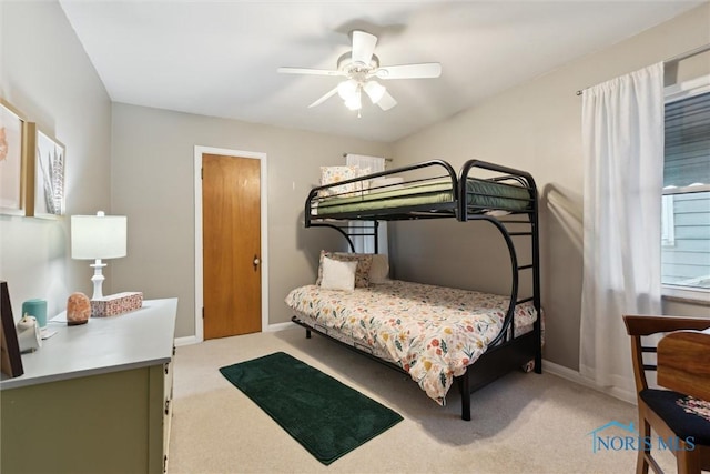 3643 Kershaw Ave, Toledo, OH 43613 - bedroom featuring light carpet and ceiling fan