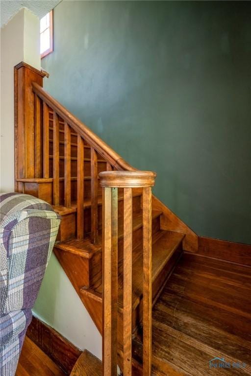 7102 Hall St, Holland, OH 43528 - staircase with wood finished floors