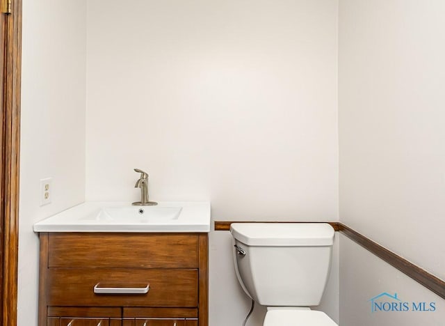 716 Maple St, Perrysburg, OH 43551 - half bathroom featuring toilet and vanity