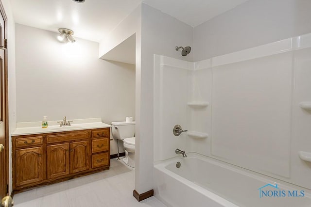 716 Maple St, Perrysburg, OH 43551 - bathroom with  shower combination, vanity, and tile patterned floors