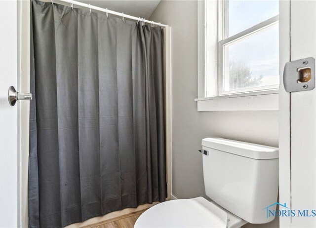 304 Wise St, Forest, OH 45843 - full bath featuring toilet and a shower with shower curtain