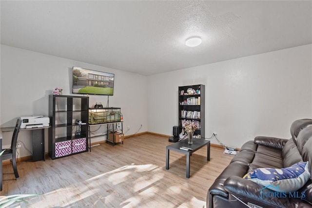 2540 Plum Leaf Ln, Toledo, OH 43614 - living area featuring wood finished floors and a textured ceiling