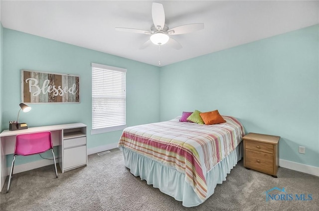 9211 Stable Creek Ct, Sylvania, OH 43560 - bedroom featuring carpet flooring and ceiling fan