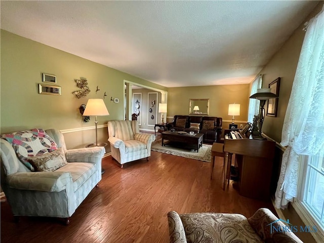 6312 Meadowlark Ln, Payne, OH 45880 - living room featuring wood finished floors