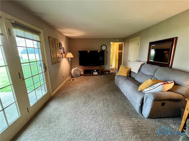 6312 Meadowlark Ln, Payne, OH 45880 - carpeted living area featuring baseboards