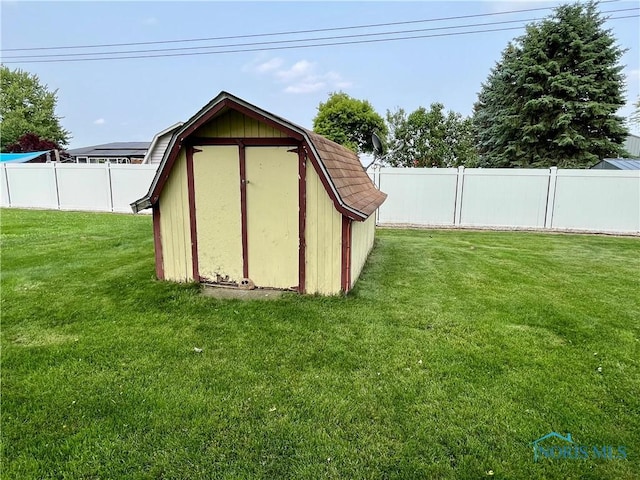 6312 Meadowlark Ln, Payne, OH 45880 - view of shed featuring a fenced backyard